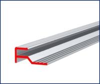 Алюминиевый U-профиль торцевой закрытый 4 мм L=4500 мм без покрытия ALU-FAST