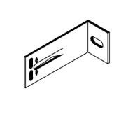 Кронштейн опорный S 40х120 KDK-245.120 Doksal (KDK-122), без покрытия