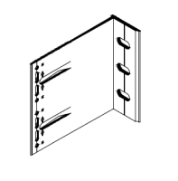 Кронштейн несущий L 50х150 KDK-701.150 Doksal (KDK-106), без покрытия