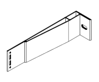 Кронштейн опорный усиленный MX 60х275 KDK-049 Doksal, без покрытия