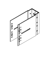 Кронштейн несущий UP 150 KDK-712.150 Doksal, без покрытия