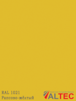Алюминиевая композитная панель RAL 1021 Рапсово-жёлтый Altec