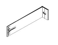 Кронштейн опорный M 50х280 KDK-704.280 Doksal, без покрытия