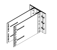Кронштейн усиленный 225 мм. (в сборе) KDK-751.225 Doksal, без покрытия