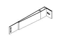 Кронштейн опорный усиленный SX 60х275 KDK-051 Doksal, без покрытия