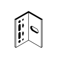 Кронштейн опорный M 40х40 KDK-244.040 Doksal, без покрытия