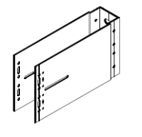 Кронштейн несущий UP 220 KDK-712.220 Doksal, без покрытия
