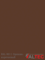 Алюминиевая композитная панель RAL 8011 Орехово-коричневый Altec