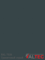 Алюминиевая композитная панель RAL 7026 Гранитовый серый Altec
