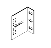 Кронштейн несущий LD 40х100 KDK-242.100 Doksal, без покрытия