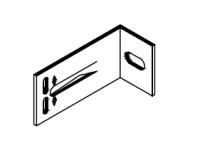 Кронштейн опорный S 40х100 KDK-245.100 Doksal (KDK-121.2), без покрытия