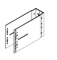 Кронштейн несущий UP 190 KDK-712.190 Doksal, без покрытия