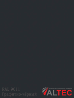 Алюминиевая композитная панель RAL 9011 Графитно-чёрный Altec