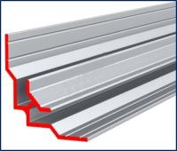 Алюминиевый W-профиль угловой внутренний 4 мм L=4500 мм без покрытия ALU-FAST