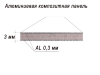 Алюминиевая композитная панель 3-03 1500/4000 GRK 5011 Стально-синий Altec Алюминиевая композитная панель 3-03 1500/4000 GRK 5011 Стально-синий Altec
