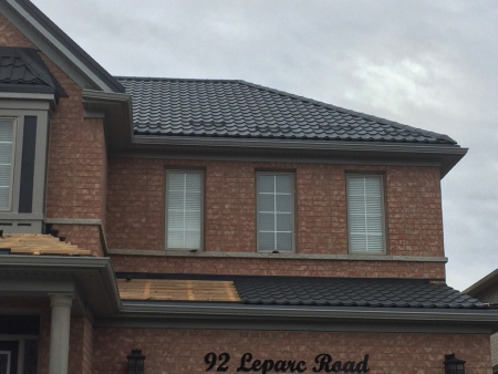 Металлочерепица классик 0,5 Satin RAL 9005 черный