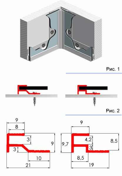 Алюминиевый U-профиль торцевой закрытый 3 мм L=4500 мм без покрытия ALU-FAST