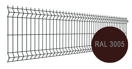 Панель Grand Line Medium 0,63х2,5 PE RAL 3005 Вишневый