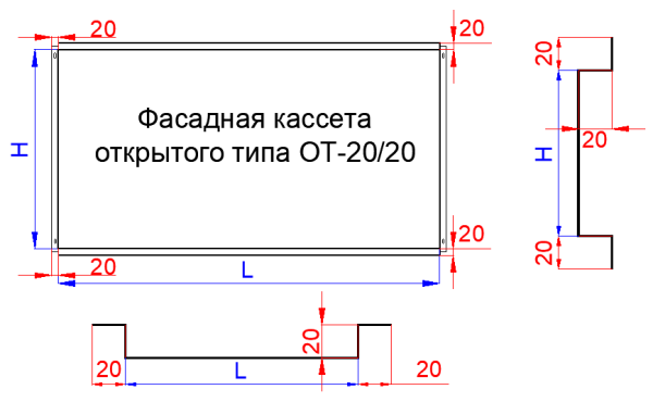 Фасадные кассеты открытого типа RAL 1000 Зелёно-бежевый