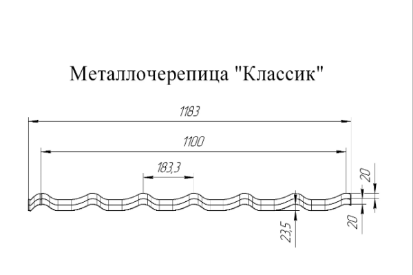 Металлочерепица Classic