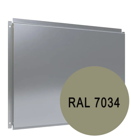 Фасадная кассета RAL 7034